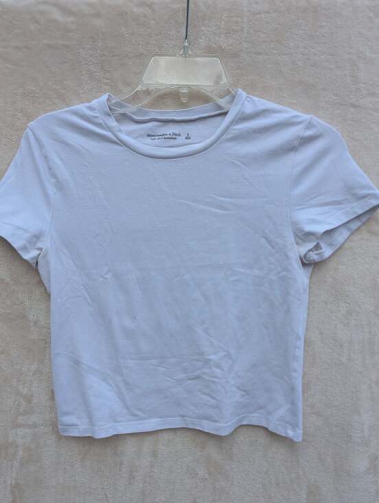 Abercrombie & Fitch Tops - Abercrombie & Fitch Soft A&F Essentials Baby Tee in White